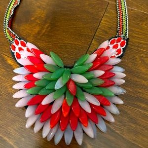 Beautiful beaded bib necklace